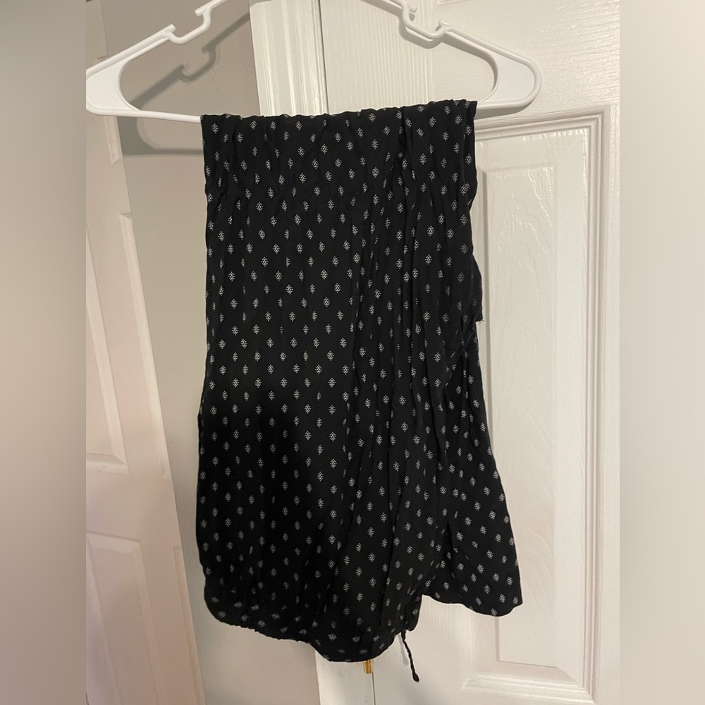 Pattern Wide Leg Pants